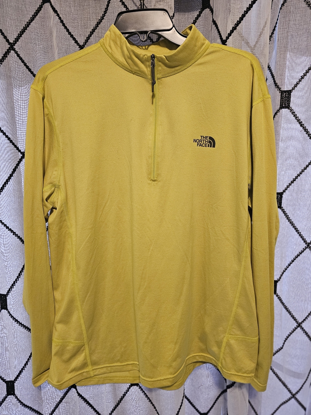 The North Face Yellow Quarter-Zip Pullover